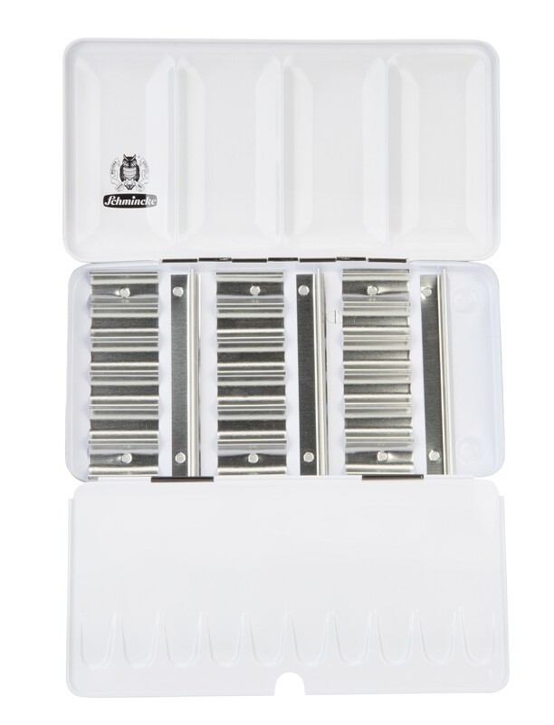 Schmincke Leerkasten für Aquarellfarben Metall für 18 x 5 ml Tuben