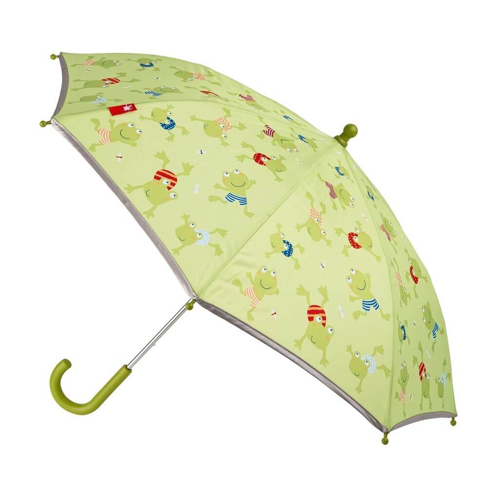 sigikid 25332 - Regenschirm Frosch Durchmesser: 75 cm Kinderregenschirm