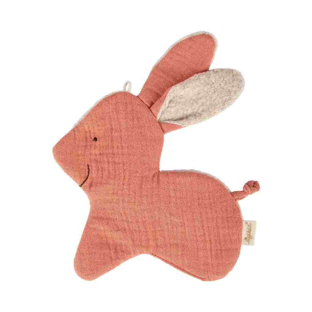 sigikid 39799 - Musselin Knistertuch Hase Tiny Tissues Materialmix Babyspielzeug