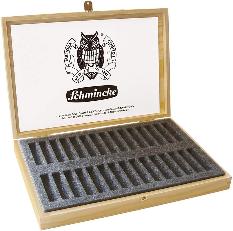 Schmincke Leerkasten für Pastell Holz für 30 Stifte