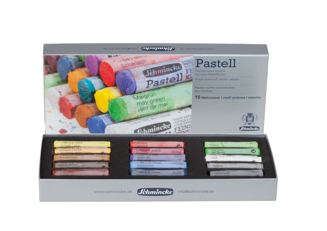 Schmincke Pastell Kartonset Mehrzweck 15 Stifte