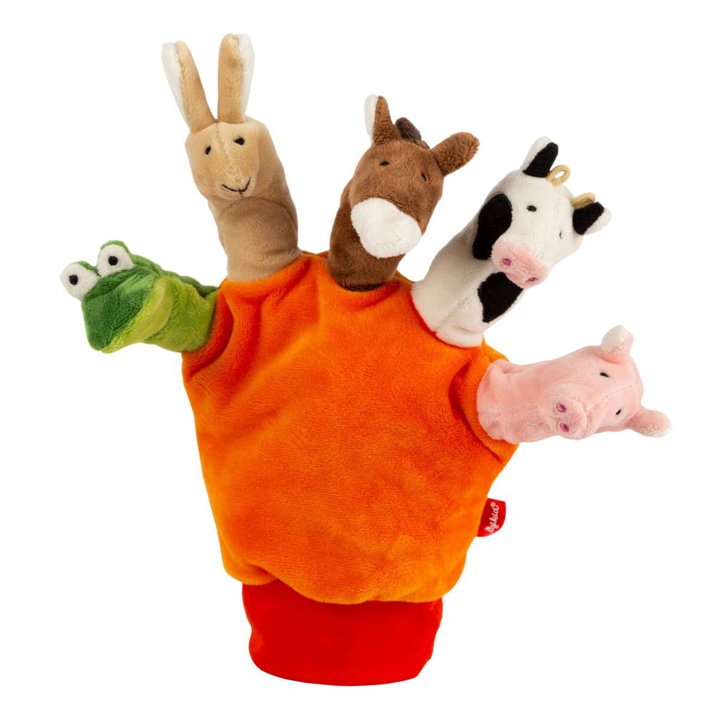 sigikid 42786 - Handschuh Tiere Spielhandschuh mit kleinen Tieren