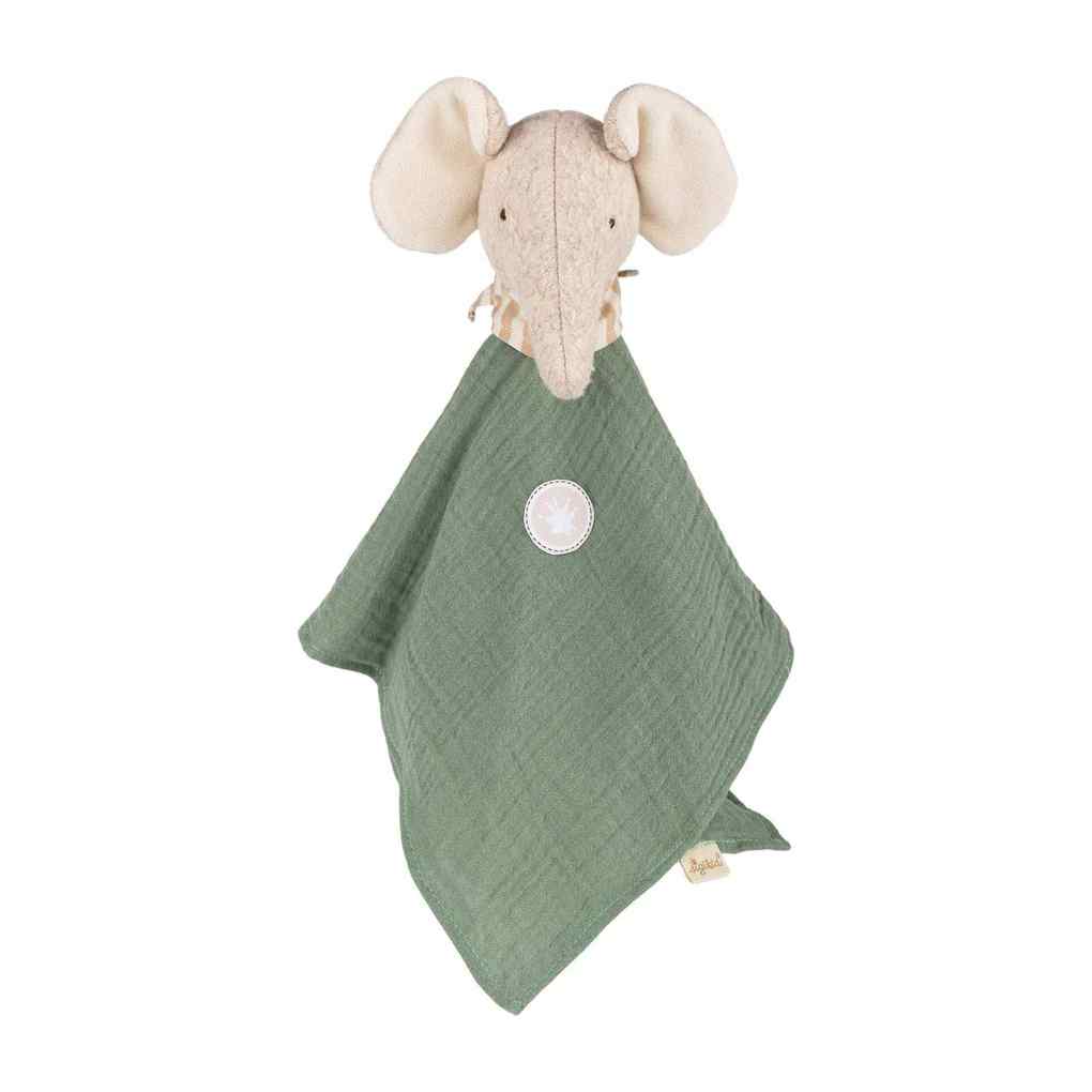 sigikid 39927 - Musselintuch Elefant Tiny Tissues Schnuffeltuch