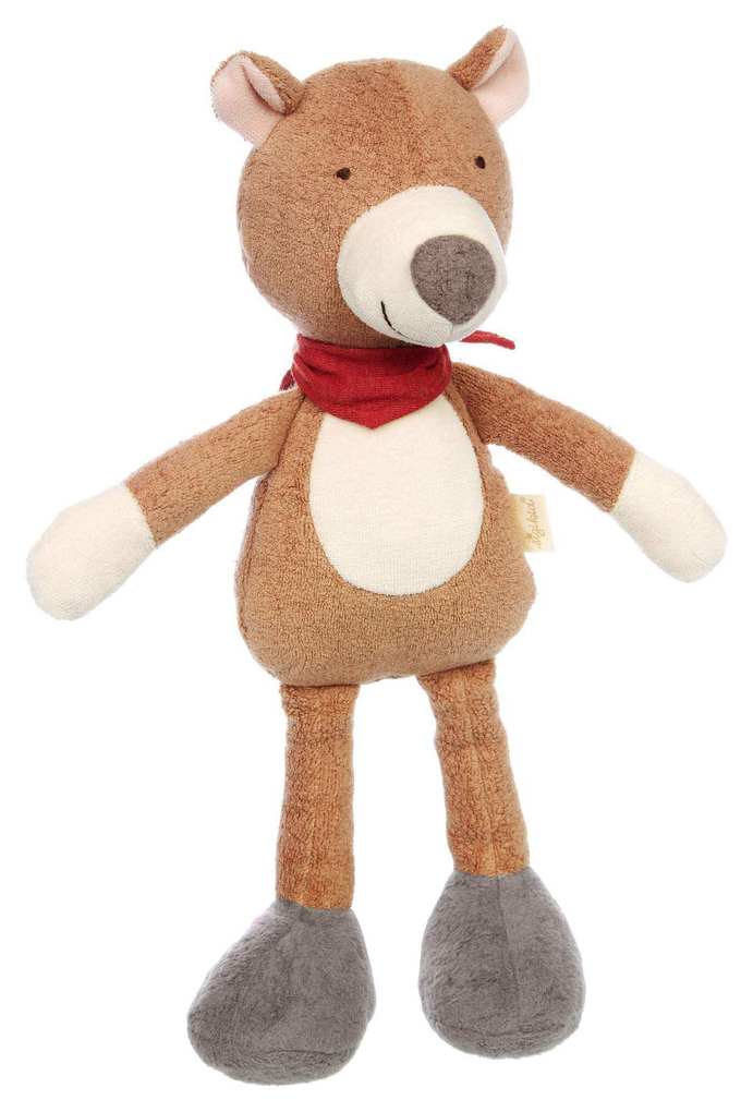 sigikid 39909 - Plüschfigur Bär Vanilla Kuschelbär Stoffmix 32 cm