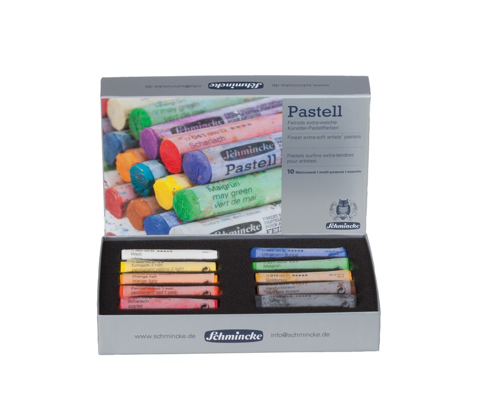 Schmincke Pastell Kartonset Mehrzweck 10 Stifte