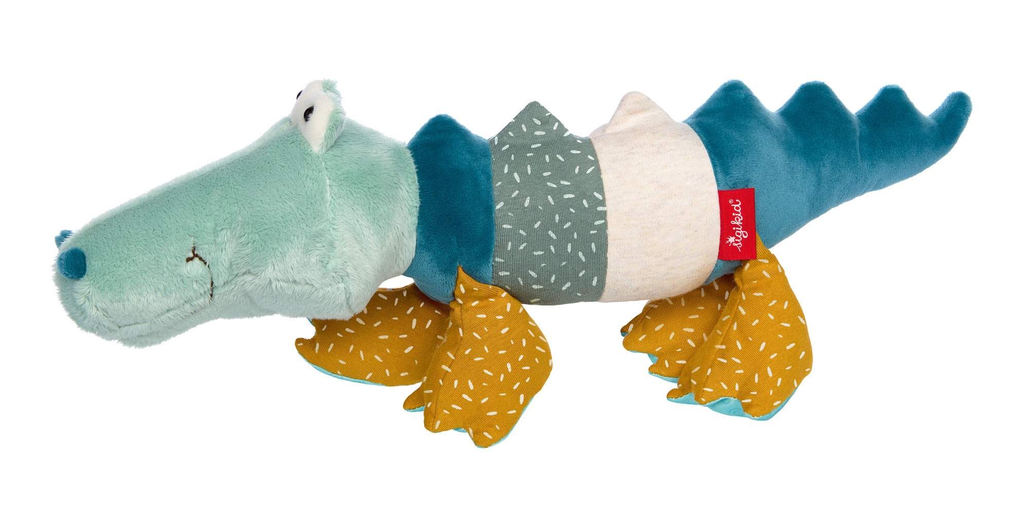sigikid 43234 - Krokodil Patchwork Sweety Yellow