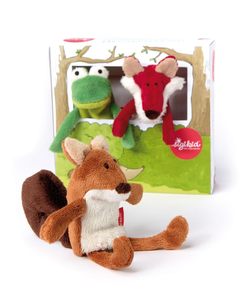 sigikid 41564 - Fingerpuppenset Wald 3er Set