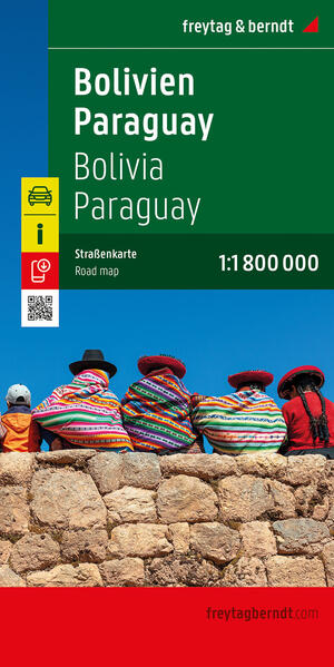 Bolivien - Paraguay Straßenkarte 1:1.800.000 freytag & berndt