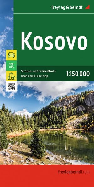 Freytag + Berndt Freytag & Berndt Straßenkarte Kosovo 1, 150.000
