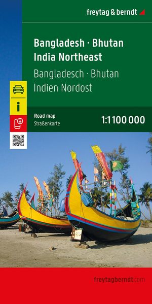 Bangladesch - Bhutan - Indien Nordost Straßenkarte 1:1.000.000 freytag & berndt