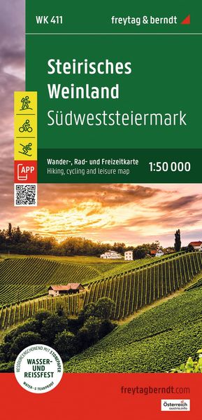 freytag & berndt Wanderkarte WK 411 Steirisches Weinland Südweststeiermark 1:50.000