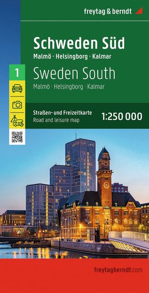 Freytag + Berndt Freytag & Berndt Straßenkarte Schweden Süd 1, 250.000