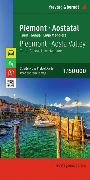 freytag & berndt Straßenkarte Piemont - Aostatal Turin - Genua - Lago Maggiore 1:150.000