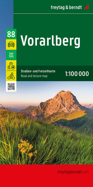 Vorarlberg Straßen- und Freizeitkarte 1:100.000 freytag & berndt