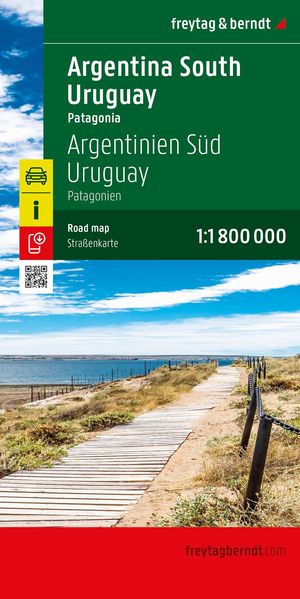 Argentinien Süd - Uruguay Straßenkarte 1:1.800.000 freytag & berndt
