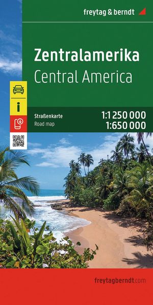 Zentralamerika Straßenkarte 1:1.250.000 / 1:650.000 freytag & berndt