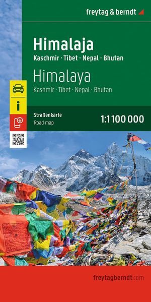 Himalaja Straßenkarte 1:1.100.000 freytag & berndt