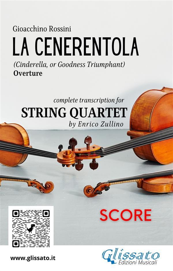 String Quartet score La Cenerentola overture by Rossini