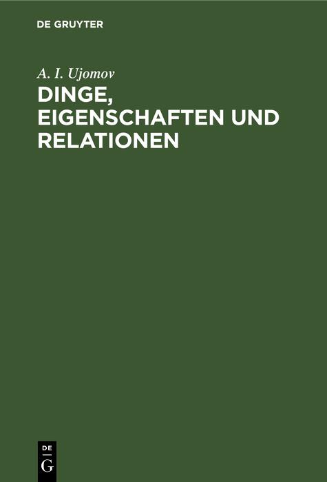 Dinge Eigenschaften und Relationen