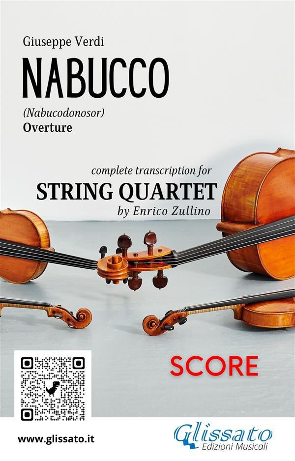 String Quartet Sheet Music Nabucco overture (score)