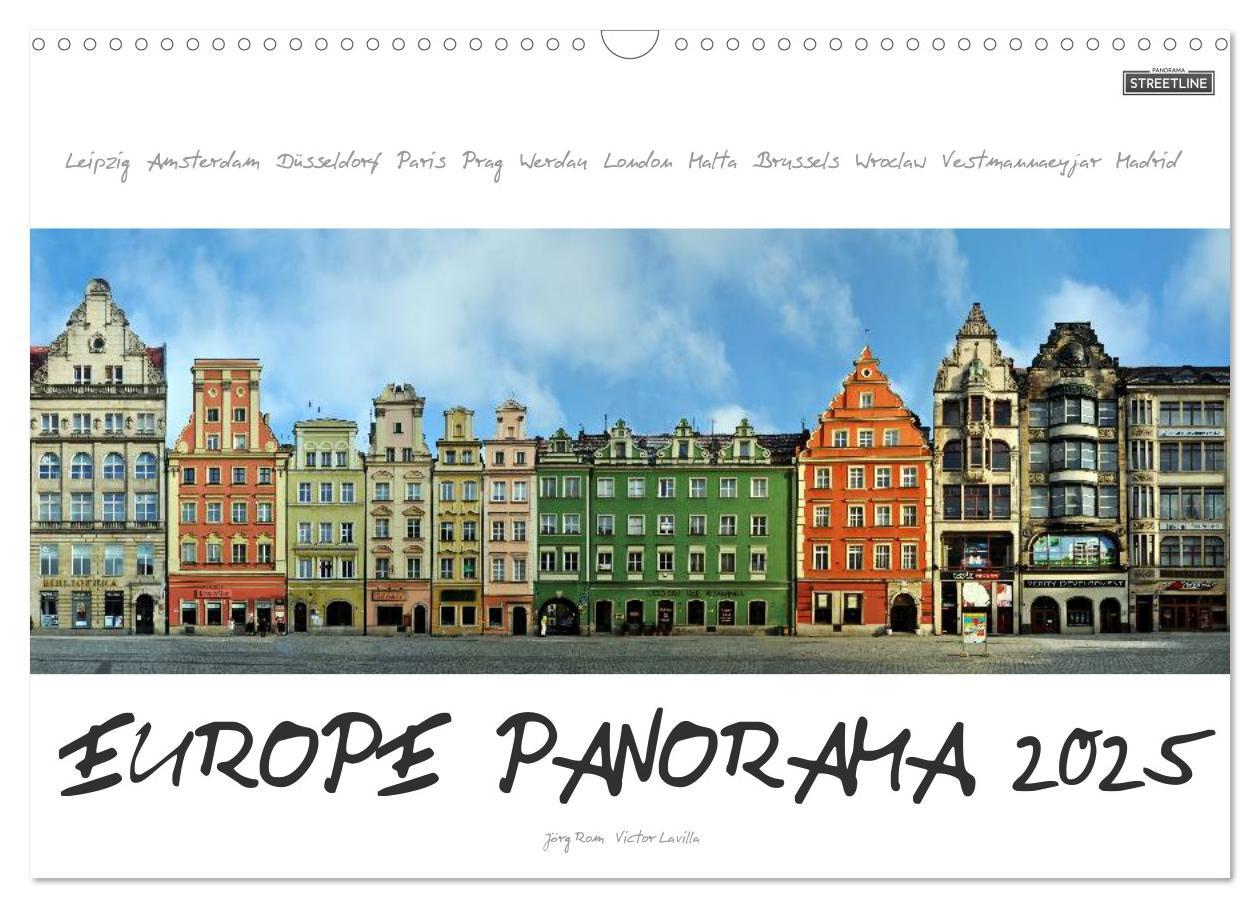 Europe Panorama 2025 / UK-Version (Wall Calendar 2025 DIN A3 landscape) CALVENDO 12 Month Wall Calendar