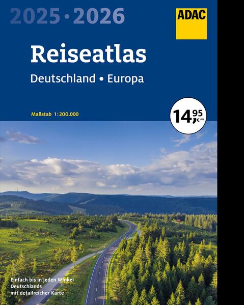 ADAC Reiseatlas 2025/2026 Deutschland 1:200.000 Europa 1:45 Mio.