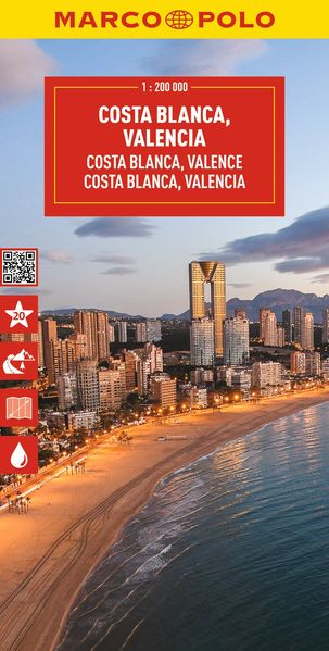 Mairdumont Marco Polo Reisekarte Costa Blanca 1, 200.000