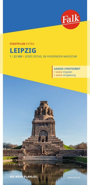 Falk Stadtplan Extra Leipzig 1:22.500