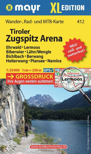 Tiroler Zugspitz Arena XL Ehrwald Lermoos Biberwier Lähn/Wengle Bichlbach Berwang Heiterwang Plansee Namlos