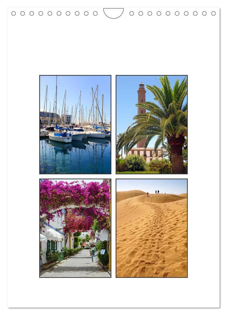Gran Canaria - Holiday island for sun lovers (Wall Calendar 2025 DIN A4 portrait) CALVENDO 12 Month Wall Calendar