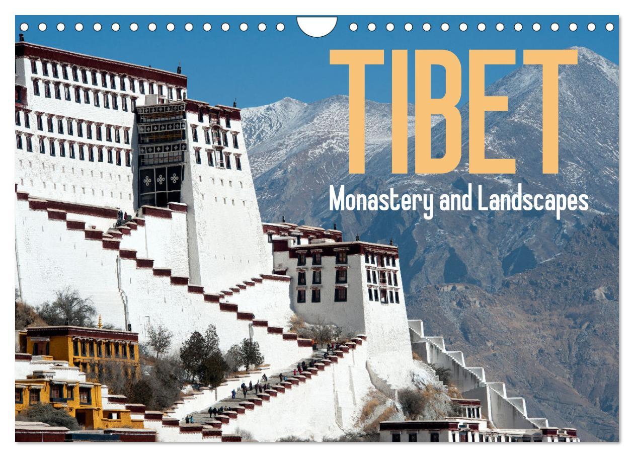 Tibet Monastery and landscapes (Wall Calendar 2025 DIN A4 landscape) CALVENDO 12 Month Wall Calendar