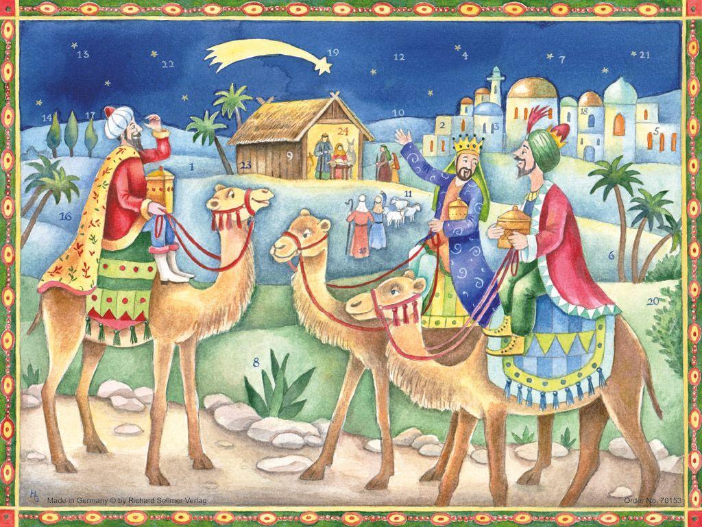 Adventskalender 'Heilige Drei Könige bringen Gaben'