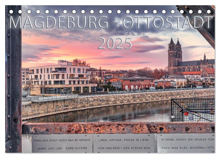 Magdeburg - Ottostadt (Tischkalender 2025 DIN A5 quer) CALVENDO Monatskalender