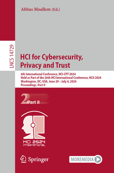 HCI for Cybersecurity Privacy and Trust