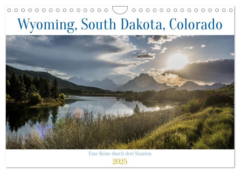 Wyoming South Dakota Colorado (Wandkalender 2025 DIN A4 quer) CALVENDO Monatskalender - Dr. Rolf-Dieter Hitzbleck/ Calvendo/ Rolf-Dieter Hitzbleck