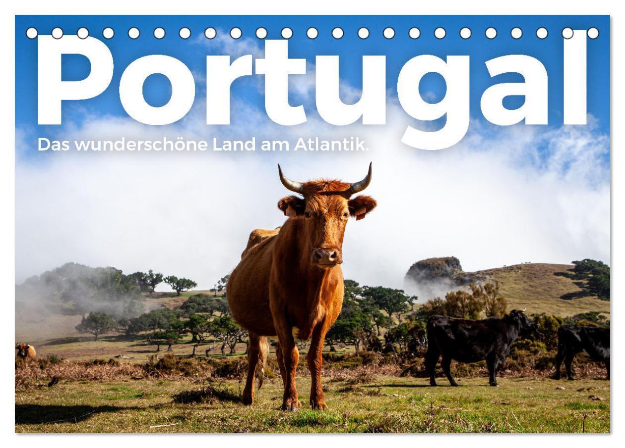 Portugal - Das wunderschöne Land am Atlantik. (Tischkalender 2025 DIN A5 quer) CALVENDO Monatskalender