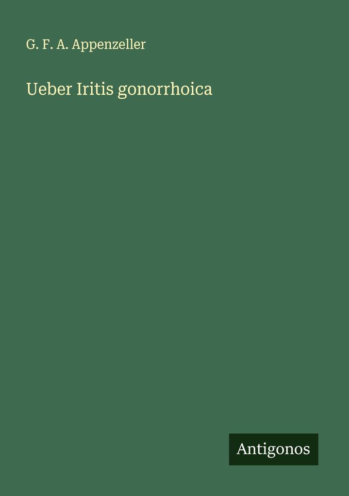 Ueber Iritis gonorrhoica