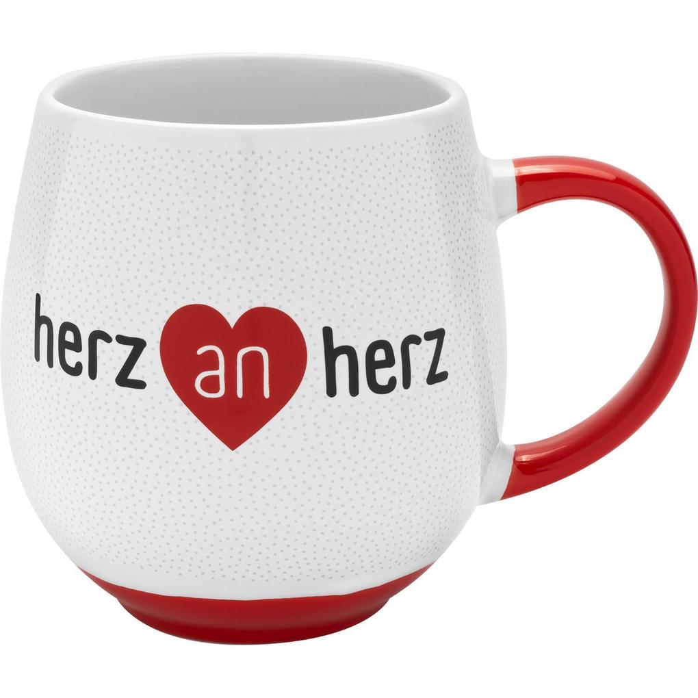 Tasse Motiv 'Herz an Herz'