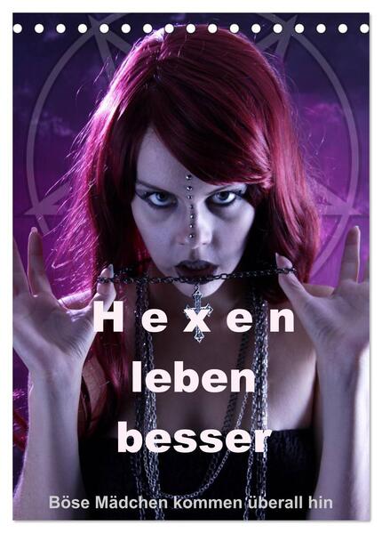 Hexen leben besser (Tischkalender 2025 DIN A5 hoch) CALVENDO Monatskalender - Lichtgestalt Lichtgestalt/ Calvendo/ Lichtgestalt