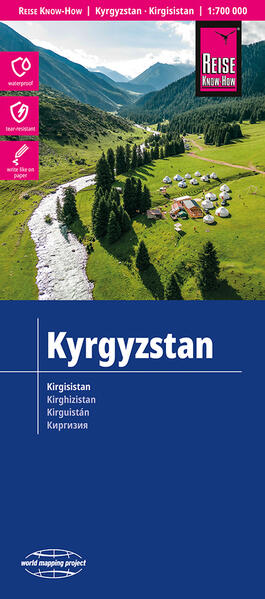 Reise Know-How Landkarte Kirgisistan / Kyrgyzstan (1:700.000)