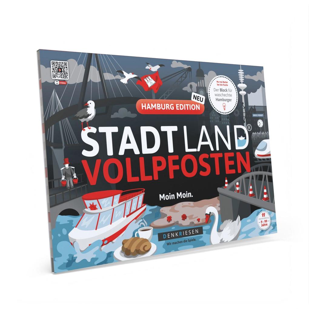 DENKRIESEN - STADT LAND VOLLPFOSTEN® - HAMBURG EDITION - 'Moin Moin.' - A4
