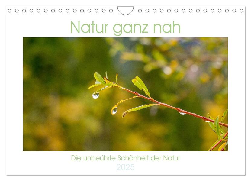 Natur hautnah Kalender (Wandkalender 2025 DIN A4 quer) CALVENDO Monatskalender