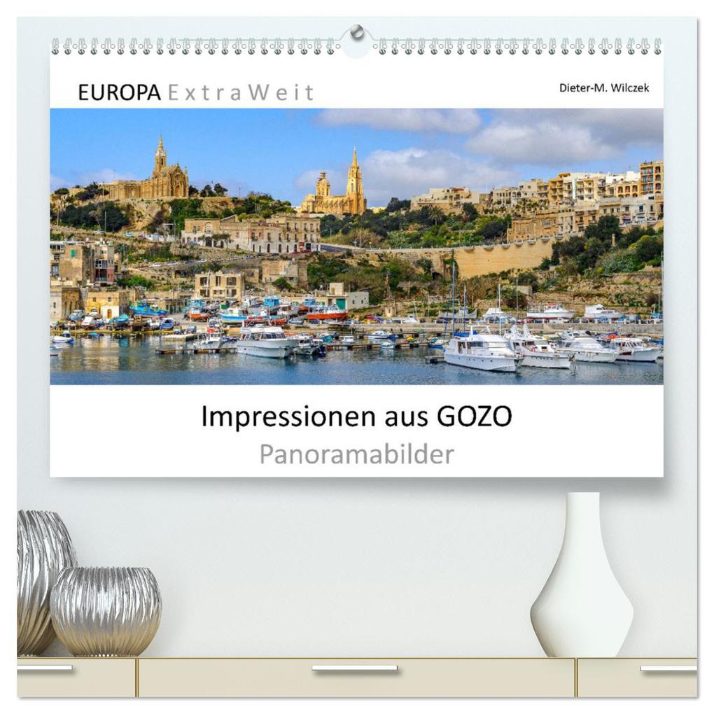 Impressionen aus GOZO - Panoramabilder (hochwertiger Premium Wandkalender 2025 DIN A2 quer) Kunstdruck in Hochglanz
