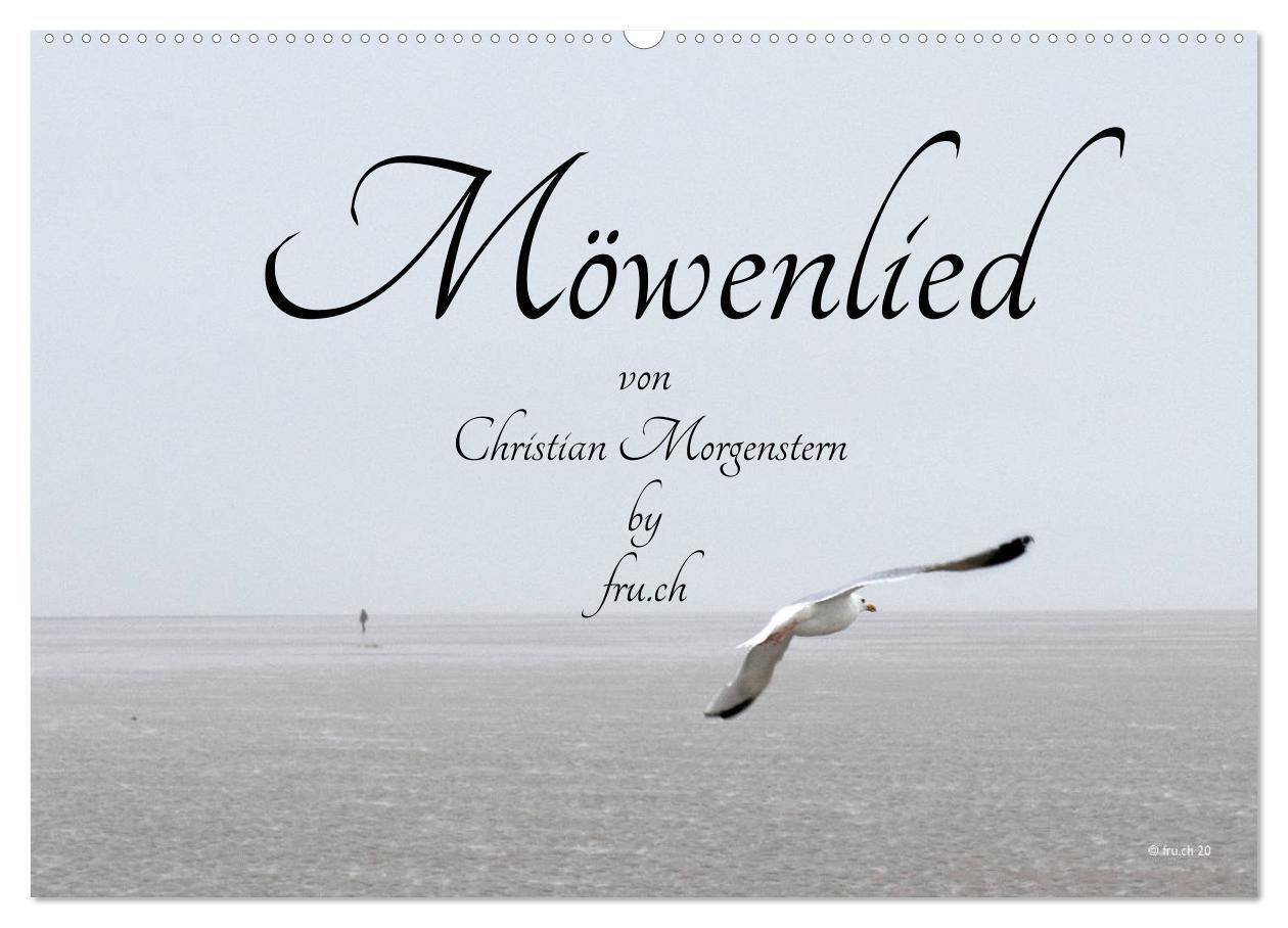 Möwenlied von Christian Morgenstern by fru.ch (Wandkalender 2025 DIN A2 quer) CALVENDO Monatskalender