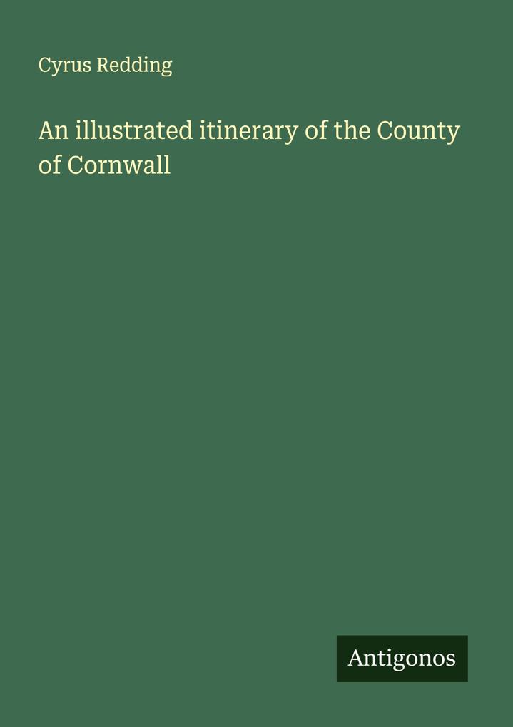 An illustrated itinerary of the County of Cornwall