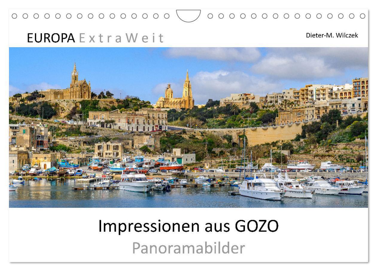 Impressionen aus GOZO - Panoramabilder (Wandkalender 2025 DIN A4 quer) CALVENDO Monatskalender