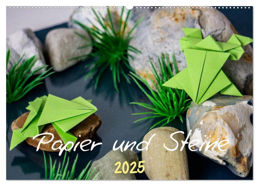 Papier und Steine (Wandkalender 2025 DIN A2 quer) CALVENDO Monatskalender - schwarzhippie schwarzhippie/ Calvendo/ schwarzhippie