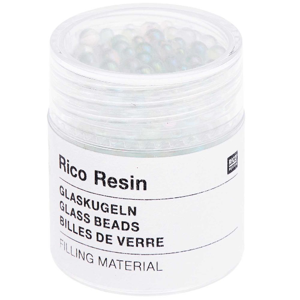Füllmaterial Glaskugeln Weiß irisierend 124g