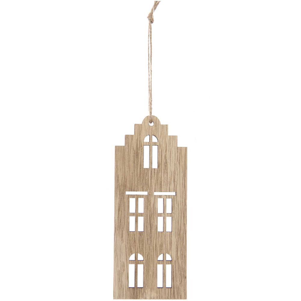 Holzhänger Haus groß 15 x 6 cm