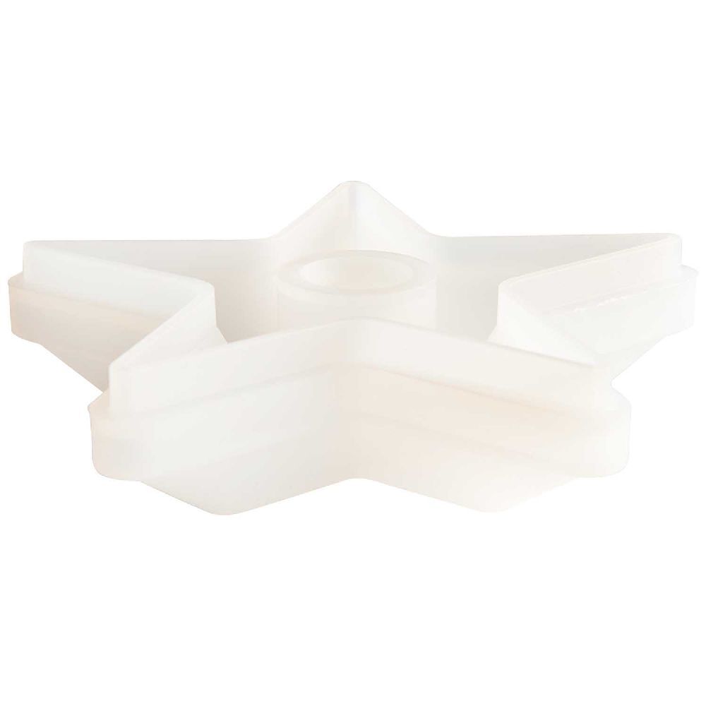 Silikon Gießform Kerzenhalter Stern 15 x 15 x 35 cm / Außenmaß Silikonform 155 x 155 x 4 cm